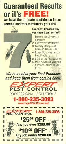 Expert Pest Control coupon